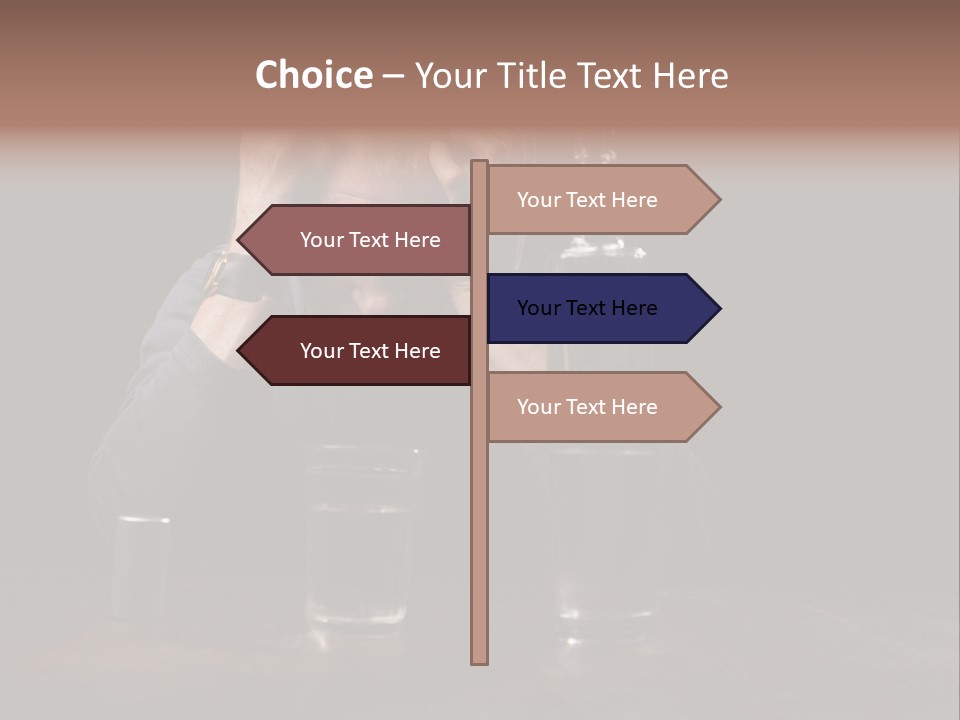 Black Poor Suicide PowerPoint Template