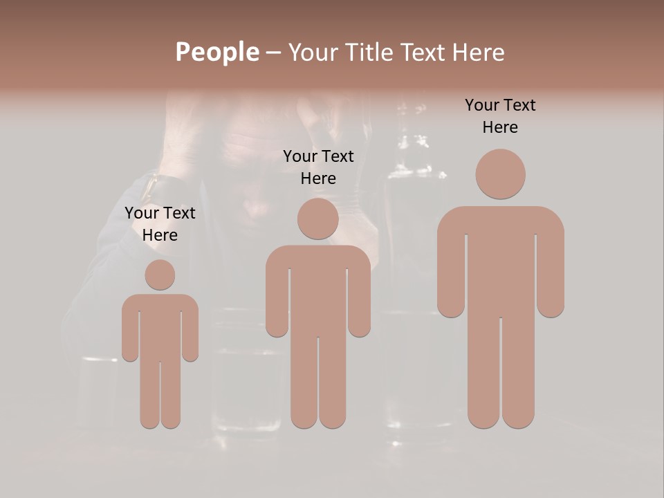 Black Poor Suicide PowerPoint Template