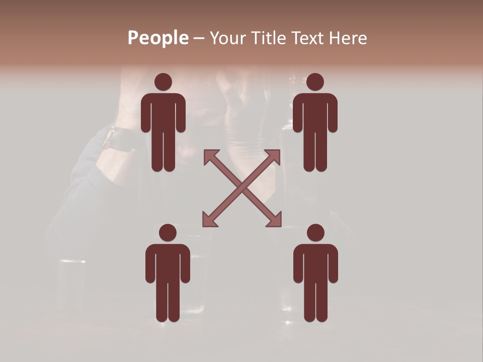 Black Poor Suicide PowerPoint Template