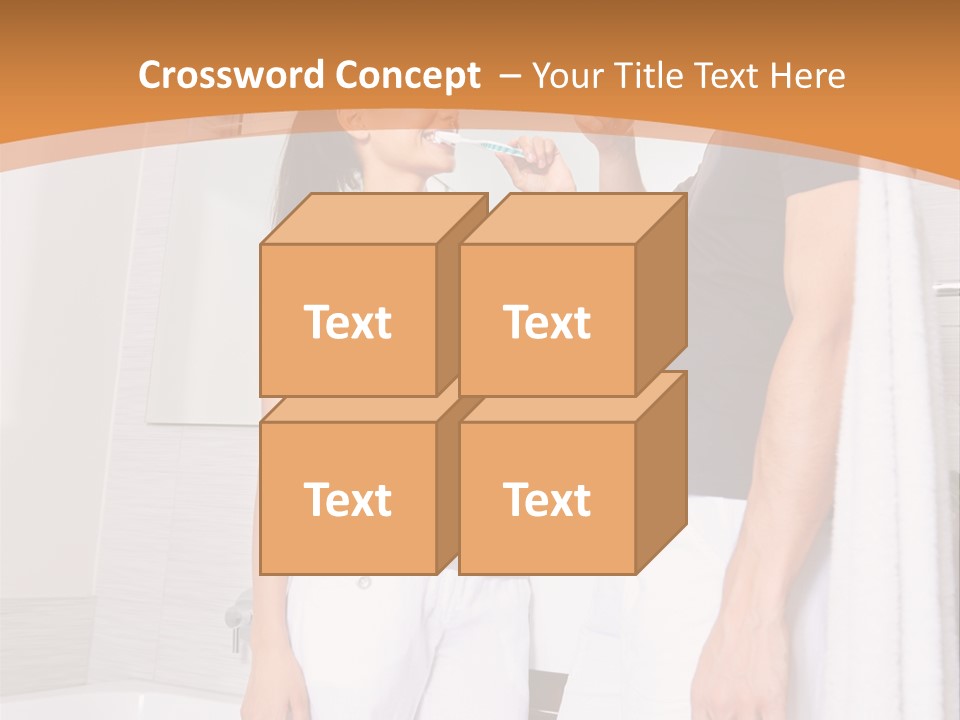 Teeth Couple Toothpaste PowerPoint Template