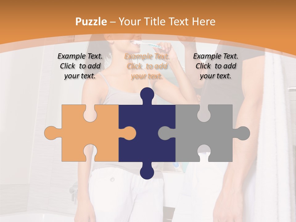 Teeth Couple Toothpaste PowerPoint Template