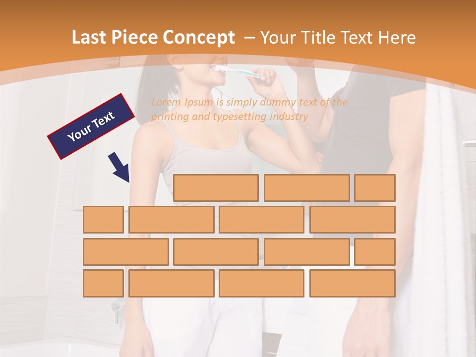 Teeth Couple Toothpaste PowerPoint Template