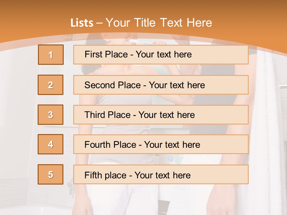 Teeth Couple Toothpaste PowerPoint Template