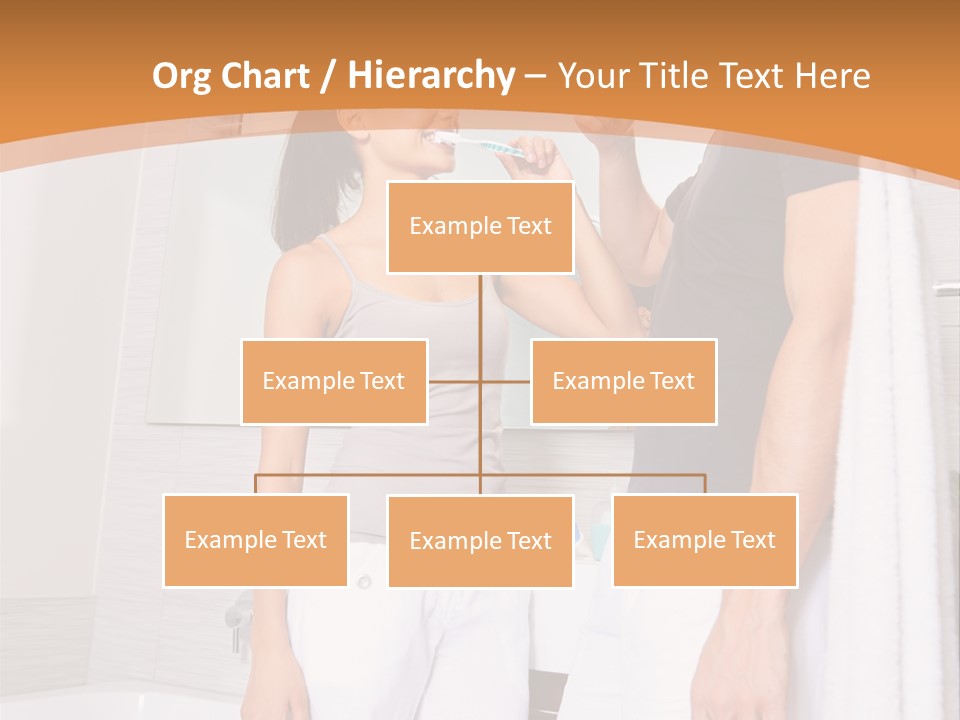Teeth Couple Toothpaste PowerPoint Template