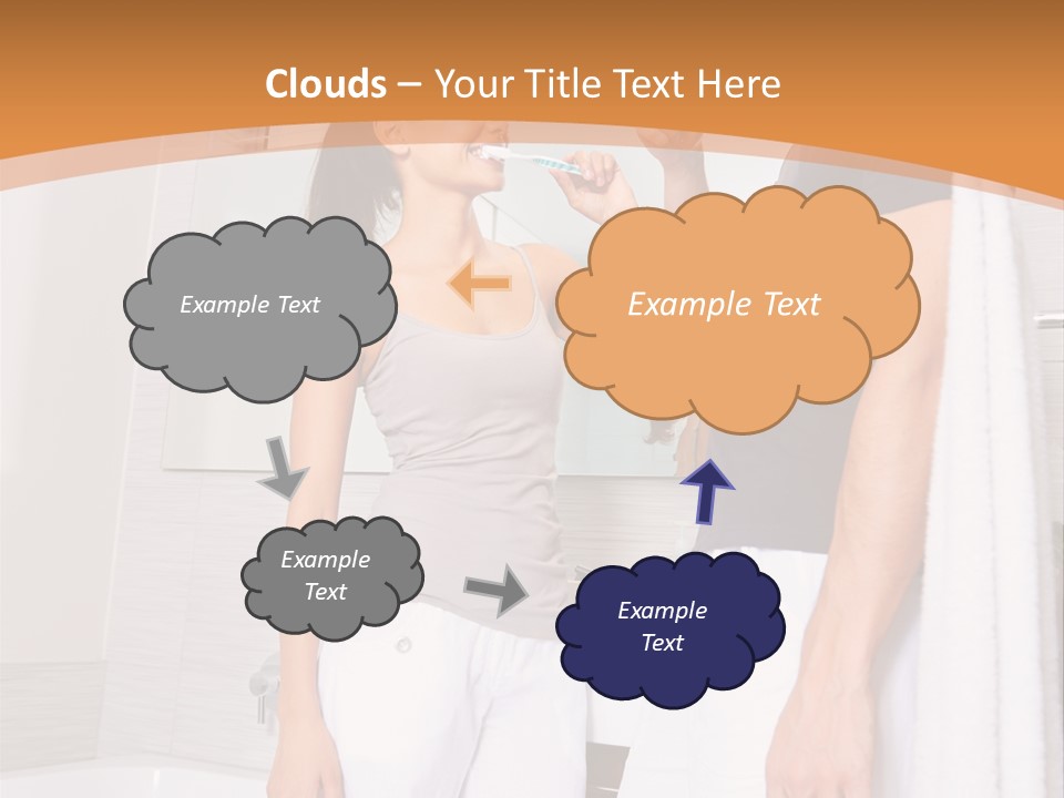 Teeth Couple Toothpaste PowerPoint Template