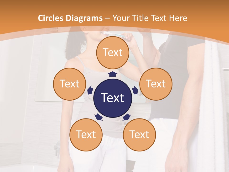 Teeth Couple Toothpaste PowerPoint Template