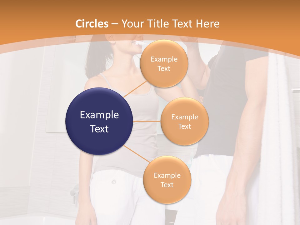 Teeth Couple Toothpaste PowerPoint Template