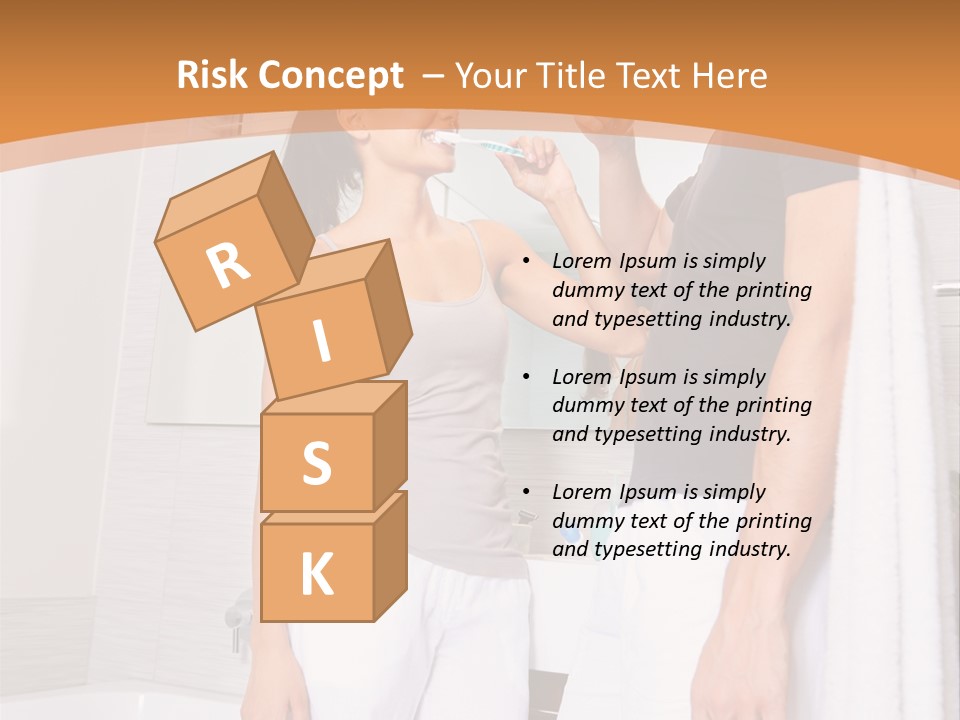 Teeth Couple Toothpaste PowerPoint Template