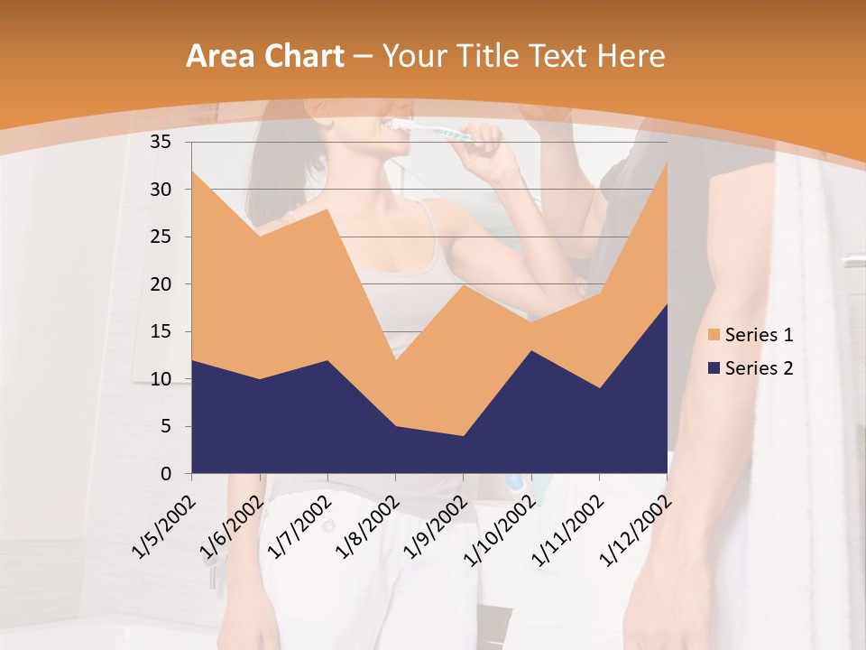 Teeth Couple Toothpaste PowerPoint Template