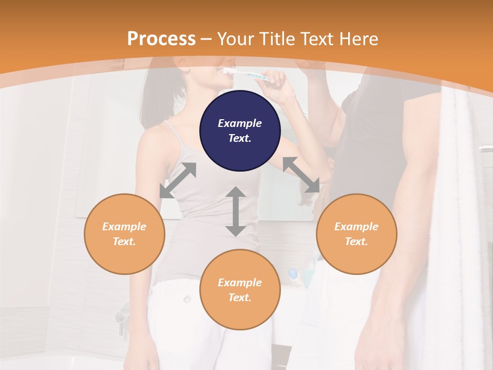 Teeth Couple Toothpaste PowerPoint Template