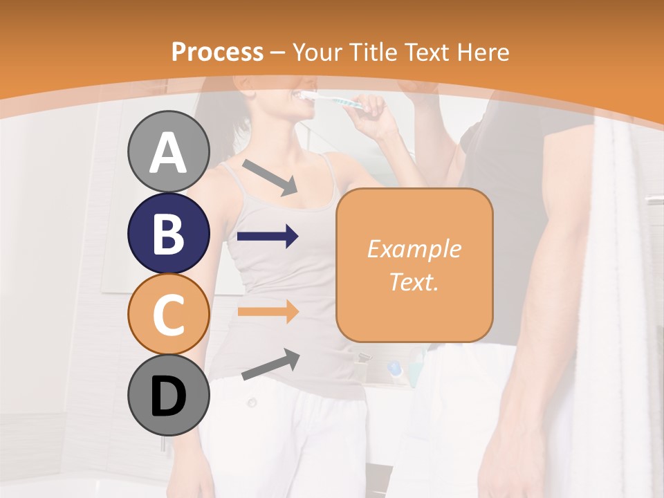 Teeth Couple Toothpaste PowerPoint Template