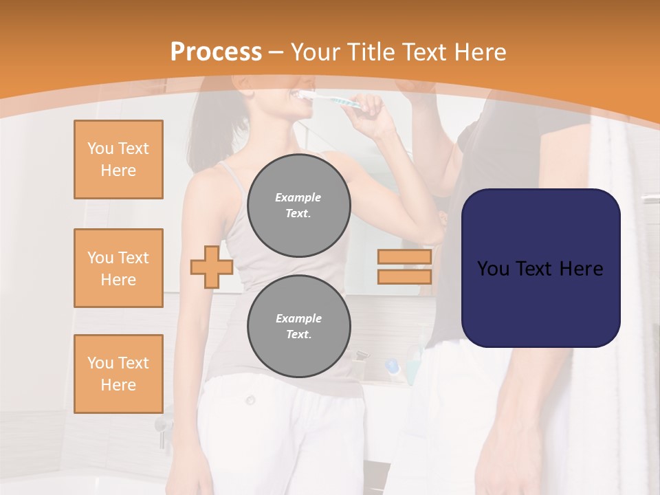 Teeth Couple Toothpaste PowerPoint Template