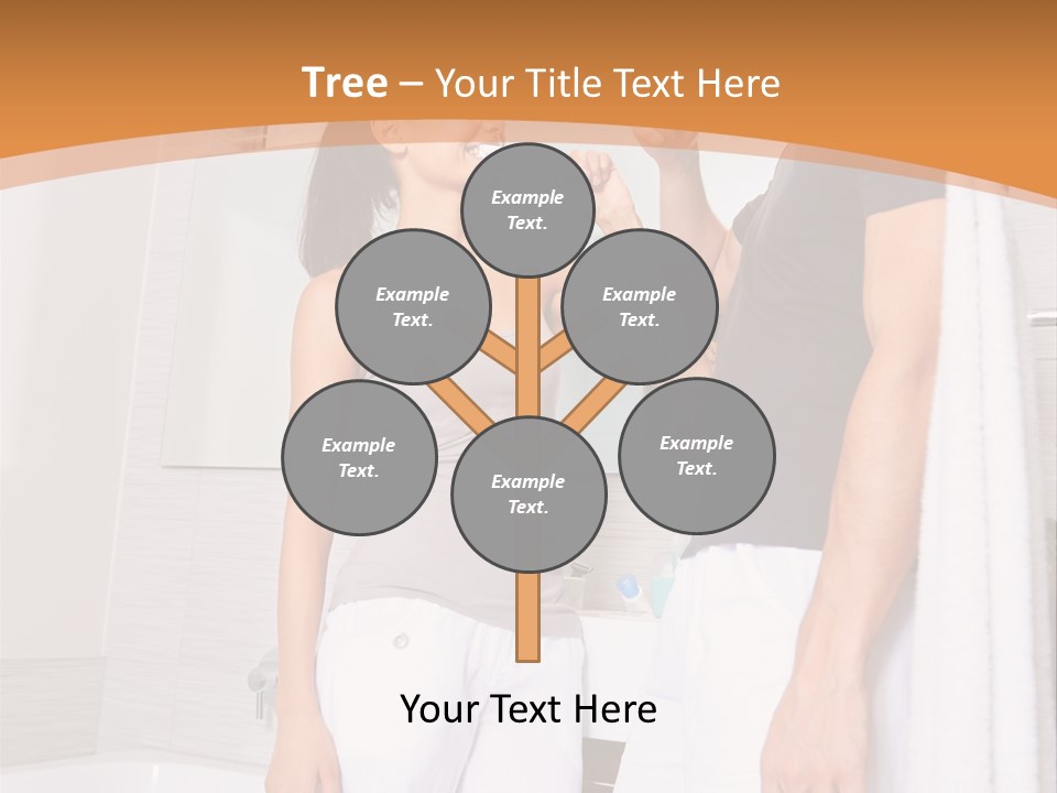 Teeth Couple Toothpaste PowerPoint Template