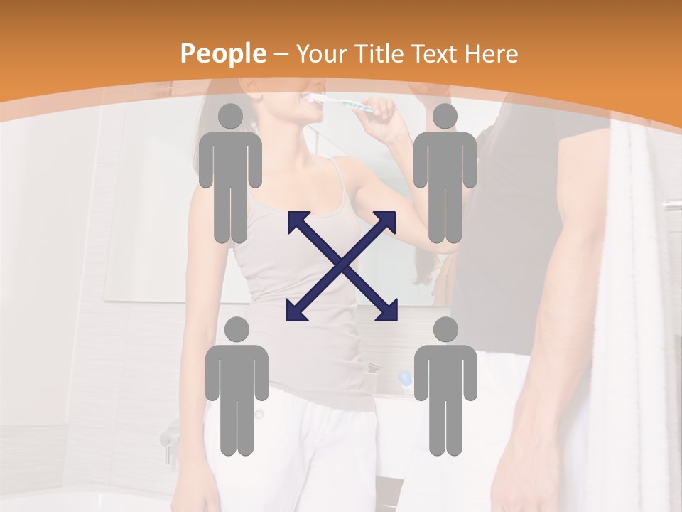 Teeth Couple Toothpaste PowerPoint Template