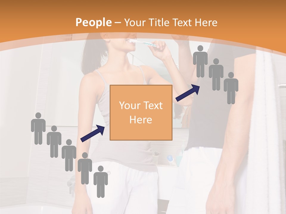 Teeth Couple Toothpaste PowerPoint Template