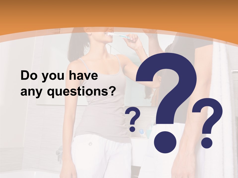 Teeth Couple Toothpaste PowerPoint Template