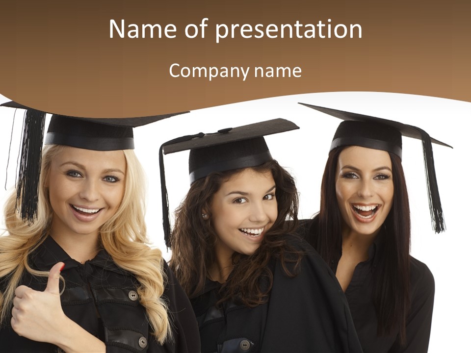 White Diploma Horizontal PowerPoint Template