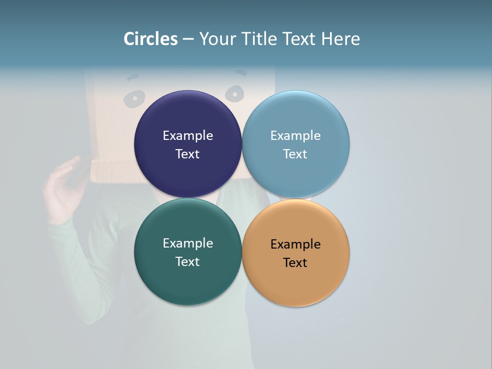 Masque Sad Faceless PowerPoint Template