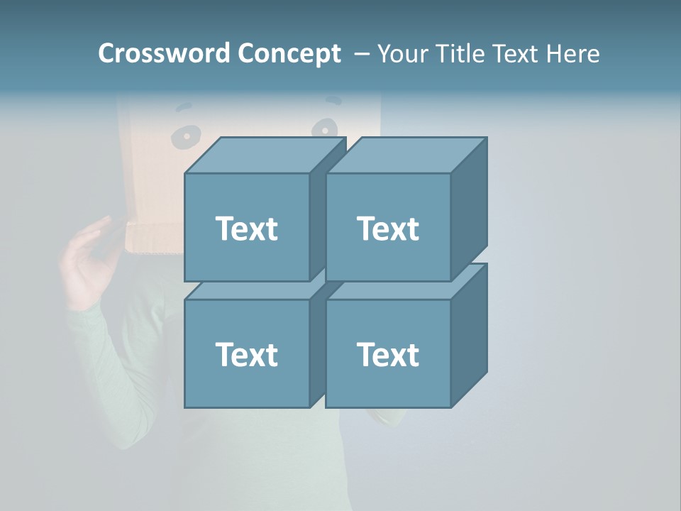 Masque Sad Faceless PowerPoint Template