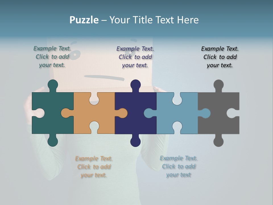 Masque Sad Faceless PowerPoint Template