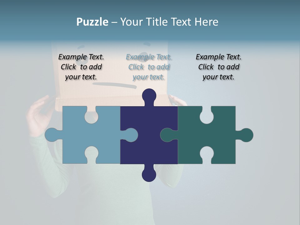 Masque Sad Faceless PowerPoint Template