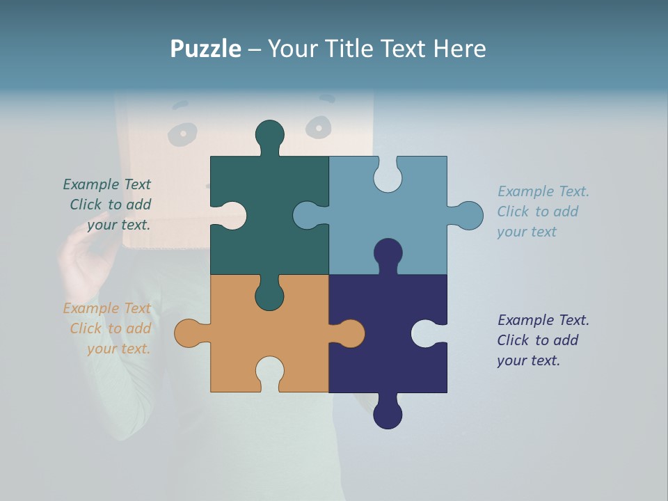 Masque Sad Faceless PowerPoint Template