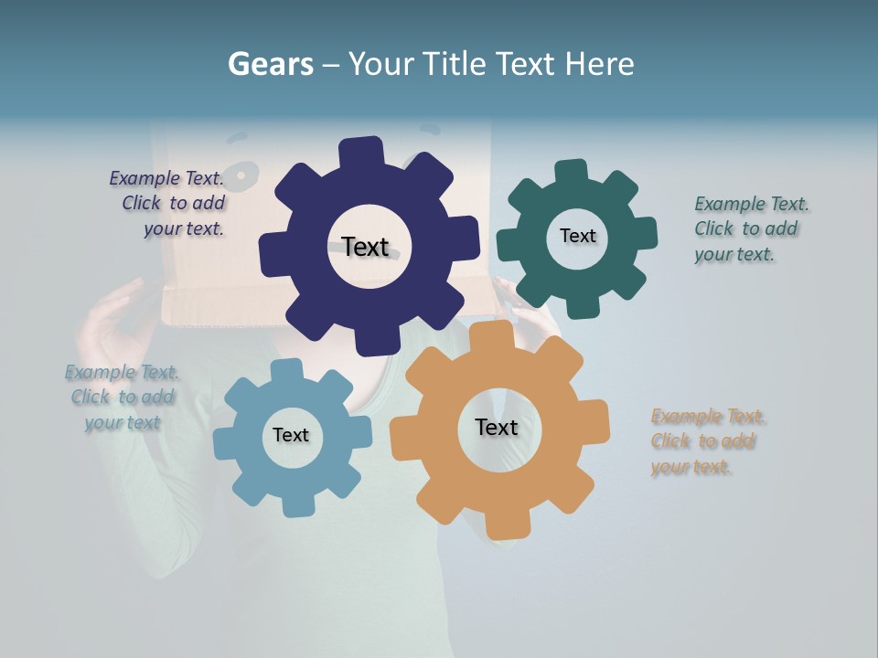 Masque Sad Faceless PowerPoint Template