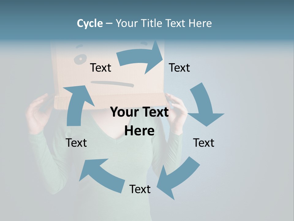 Masque Sad Faceless PowerPoint Template