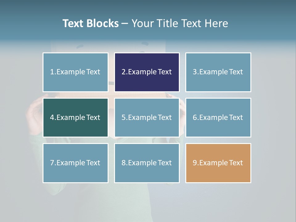 Masque Sad Faceless PowerPoint Template