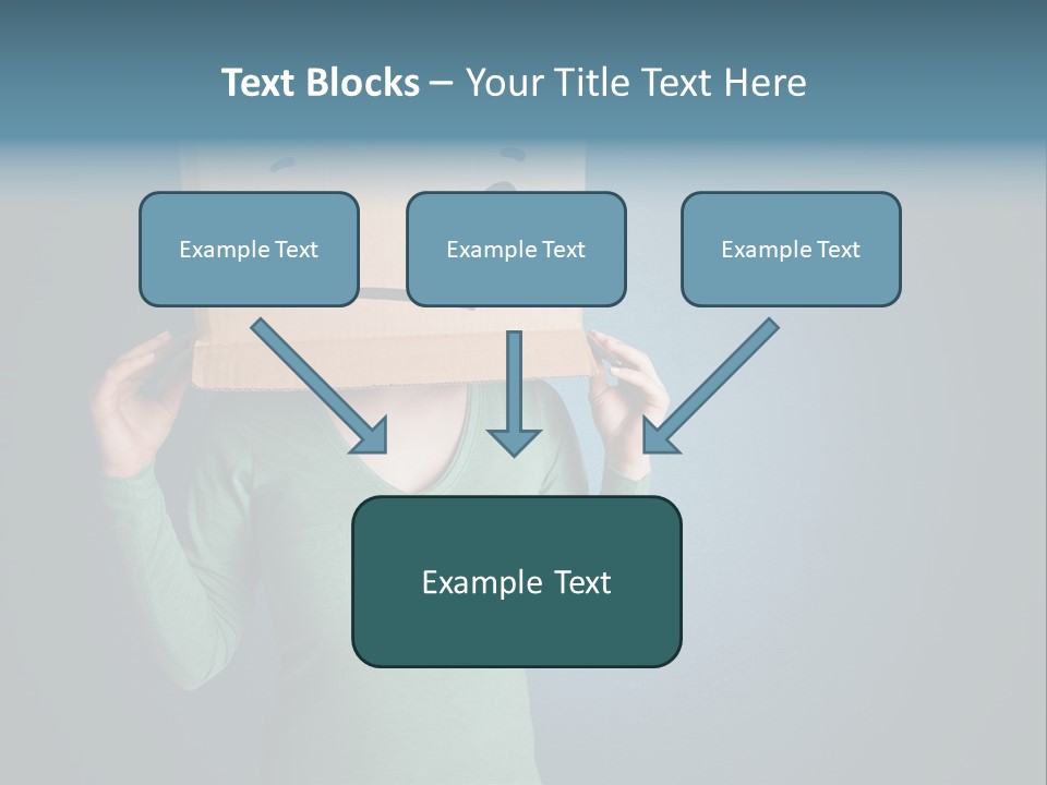 Masque Sad Faceless PowerPoint Template