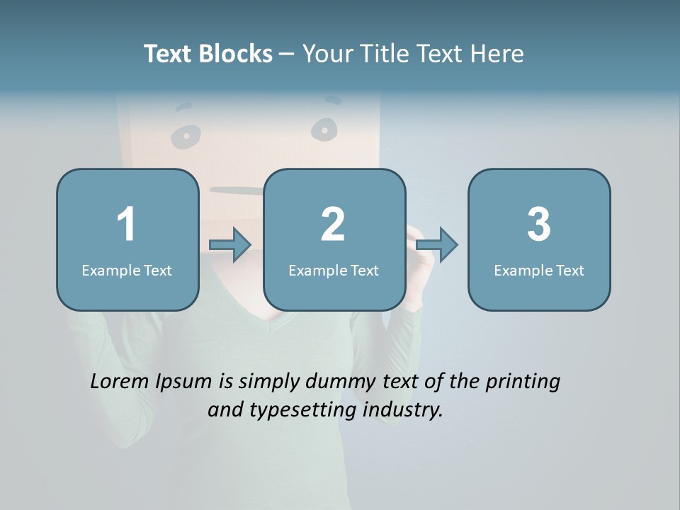 Masque Sad Faceless PowerPoint Template