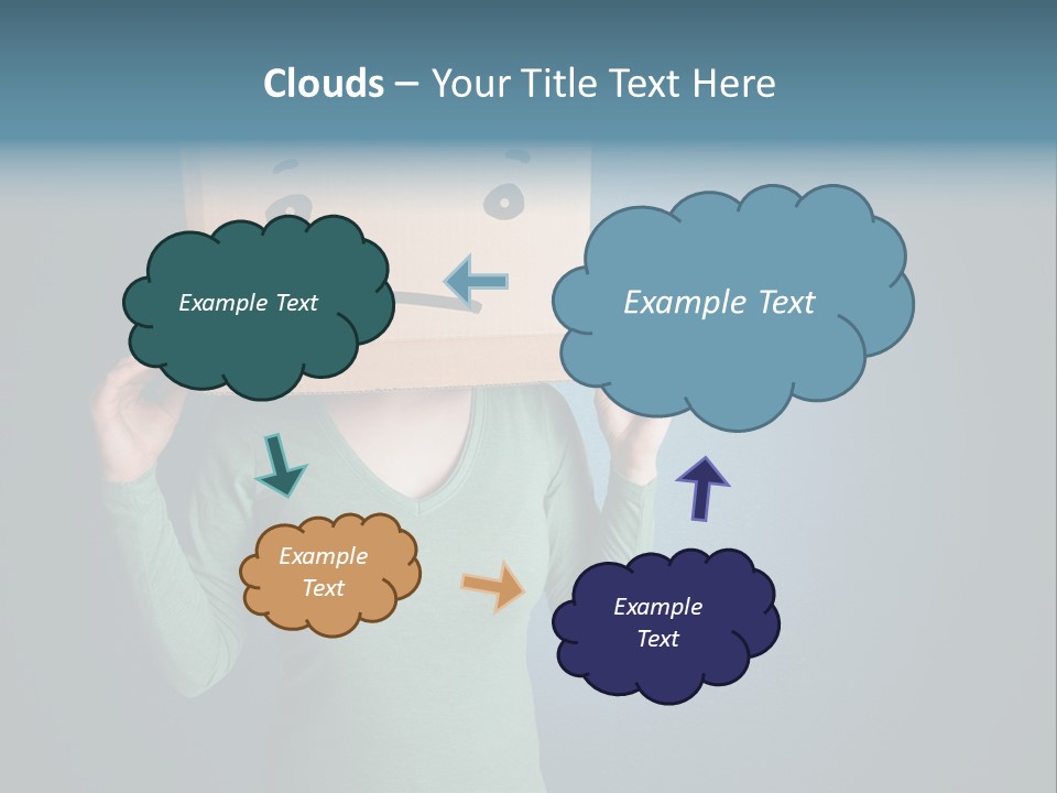 Masque Sad Faceless PowerPoint Template