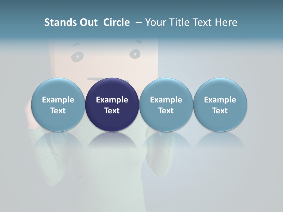 Masque Sad Faceless PowerPoint Template