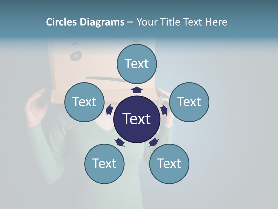 Masque Sad Faceless PowerPoint Template