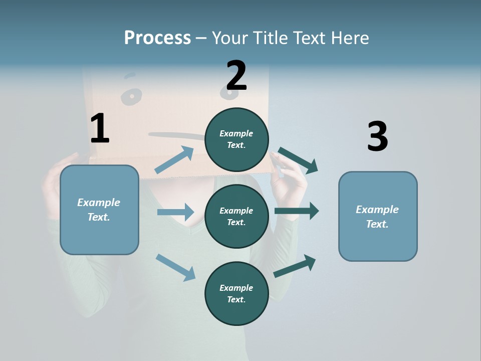 Masque Sad Faceless PowerPoint Template