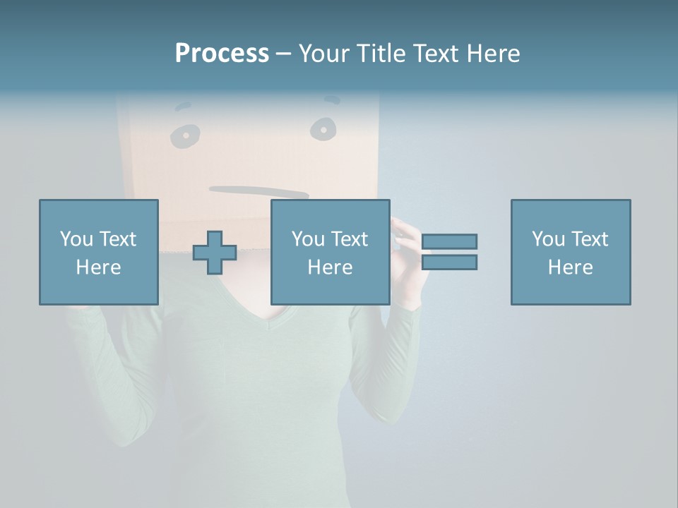 Masque Sad Faceless PowerPoint Template