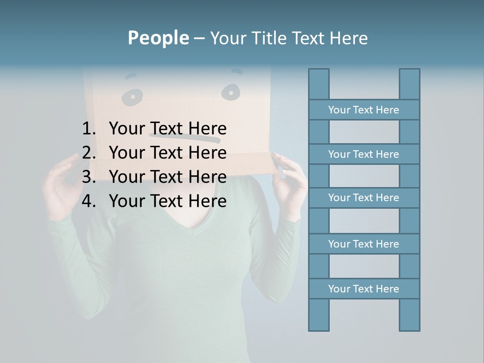 Masque Sad Faceless PowerPoint Template