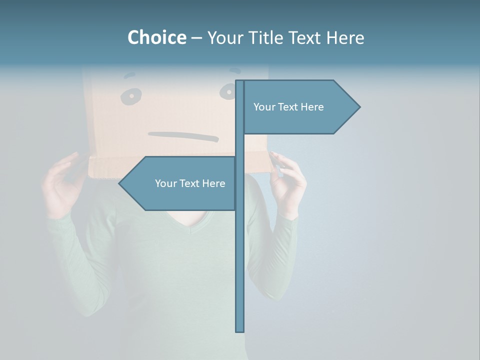 Masque Sad Faceless PowerPoint Template