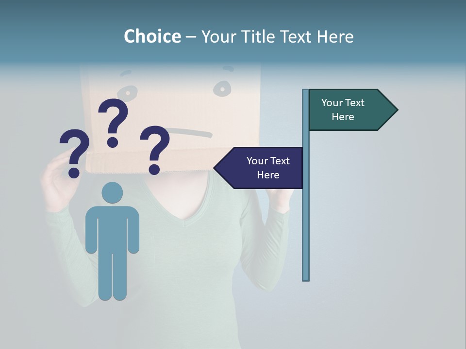 Masque Sad Faceless PowerPoint Template