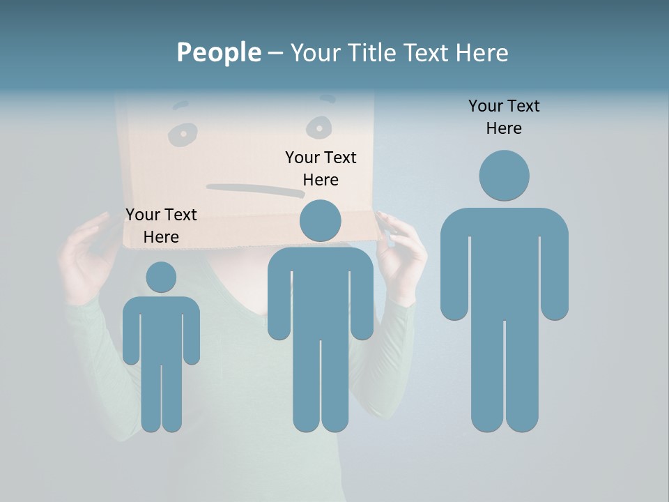 Masque Sad Faceless PowerPoint Template