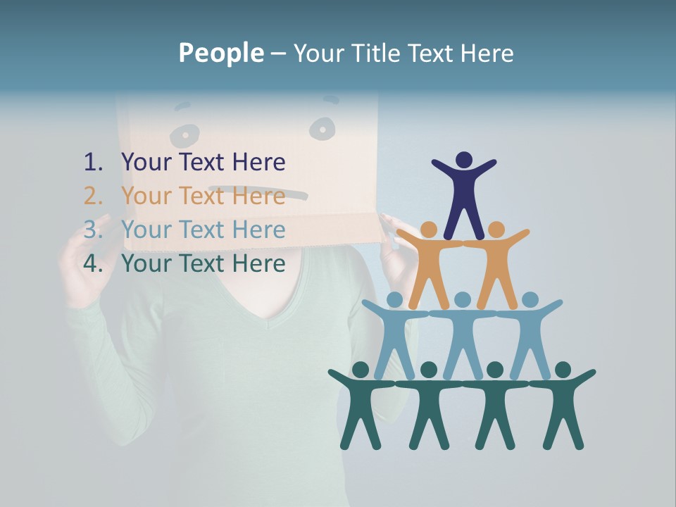 Masque Sad Faceless PowerPoint Template