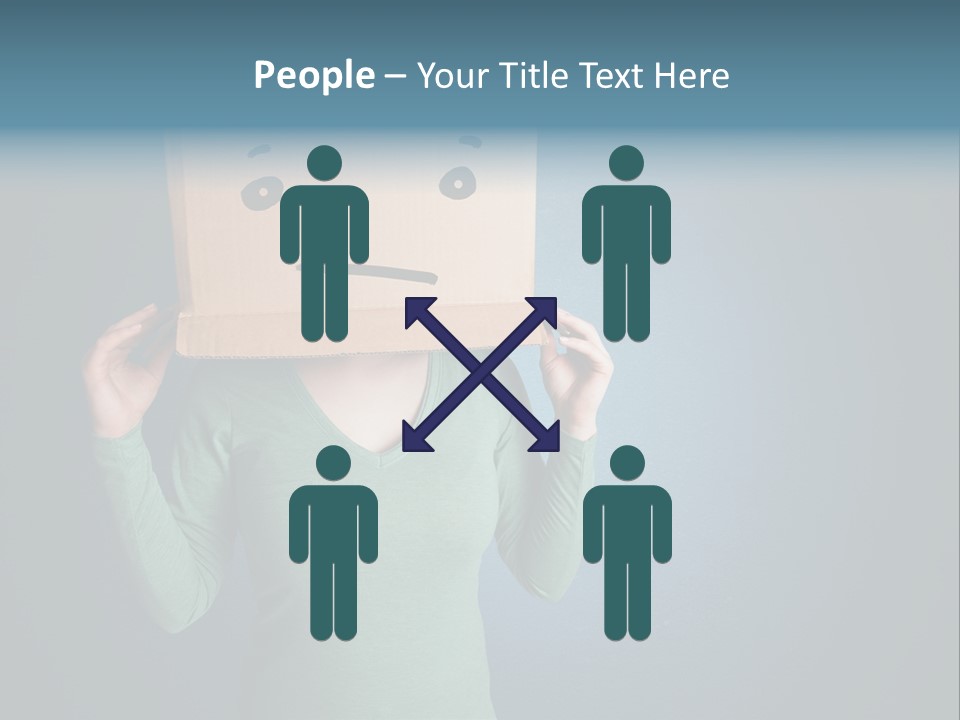 Masque Sad Faceless PowerPoint Template