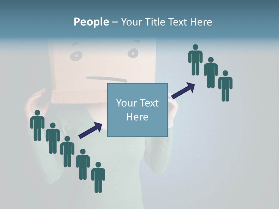 Masque Sad Faceless PowerPoint Template
