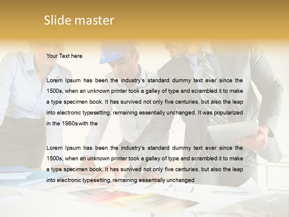 Company Meeting Indoors PowerPoint Template