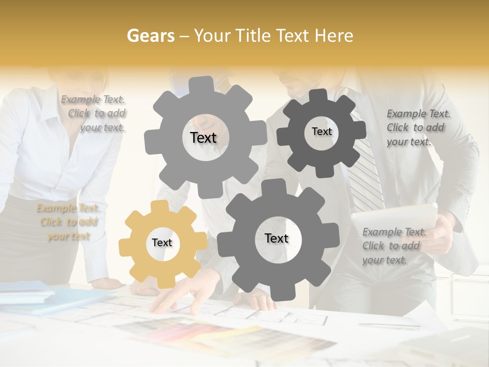 Company Meeting Indoors PowerPoint Template