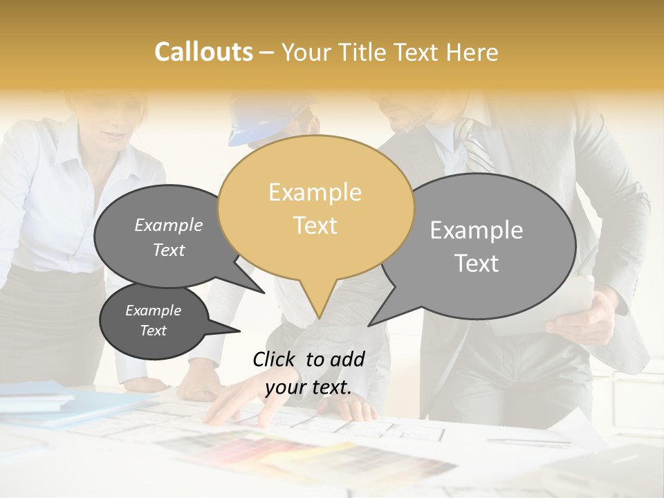 Company Meeting Indoors PowerPoint Template