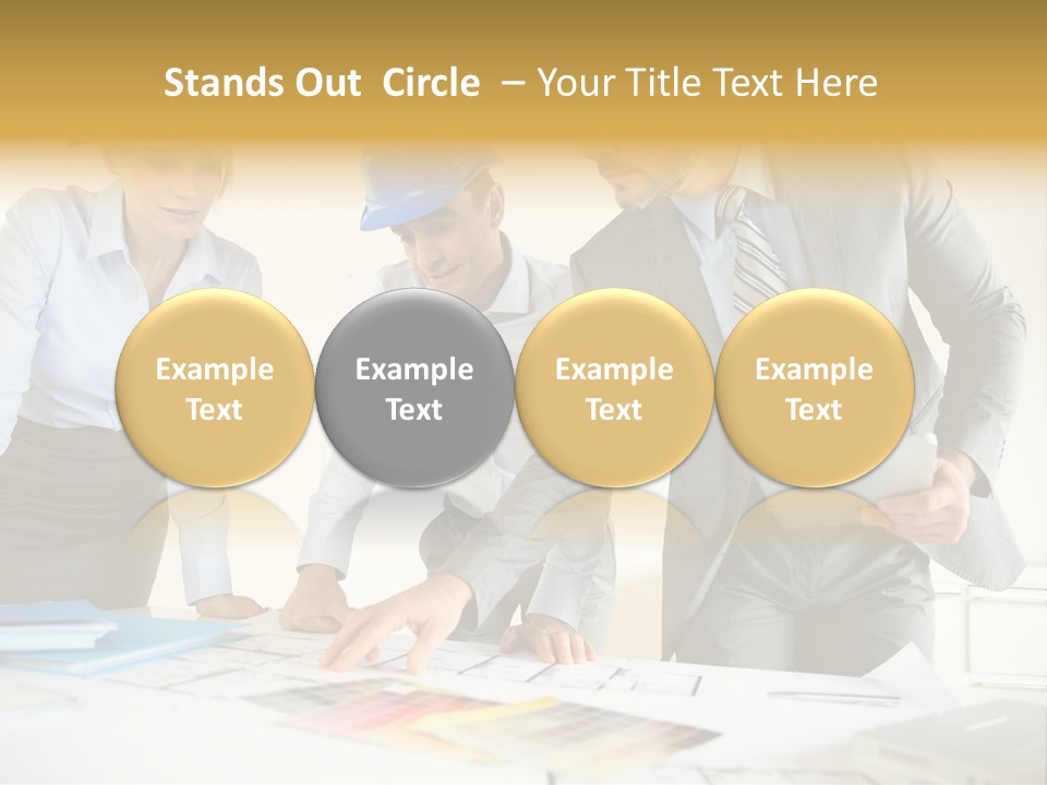 Company Meeting Indoors PowerPoint Template