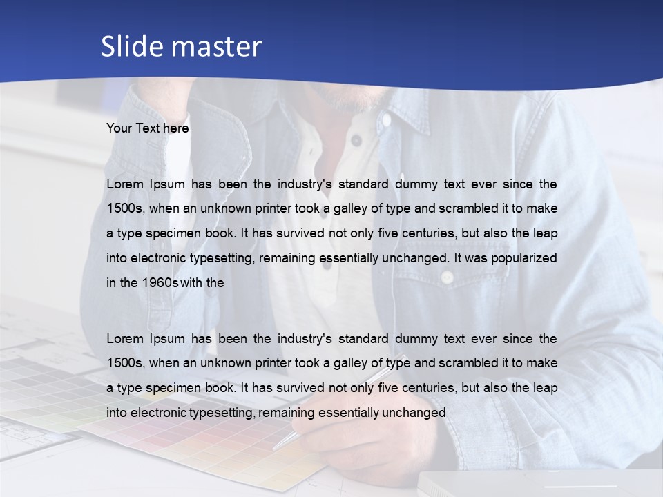 Businessman Office Indoors PowerPoint Template