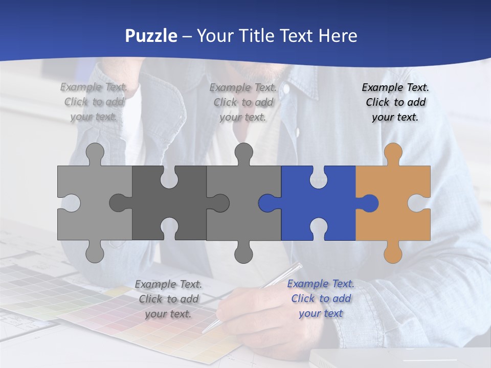 Businessman Office Indoors PowerPoint Template