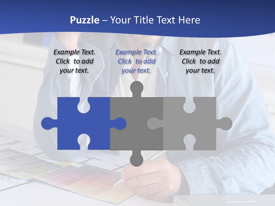 Businessman Office Indoors PowerPoint Template